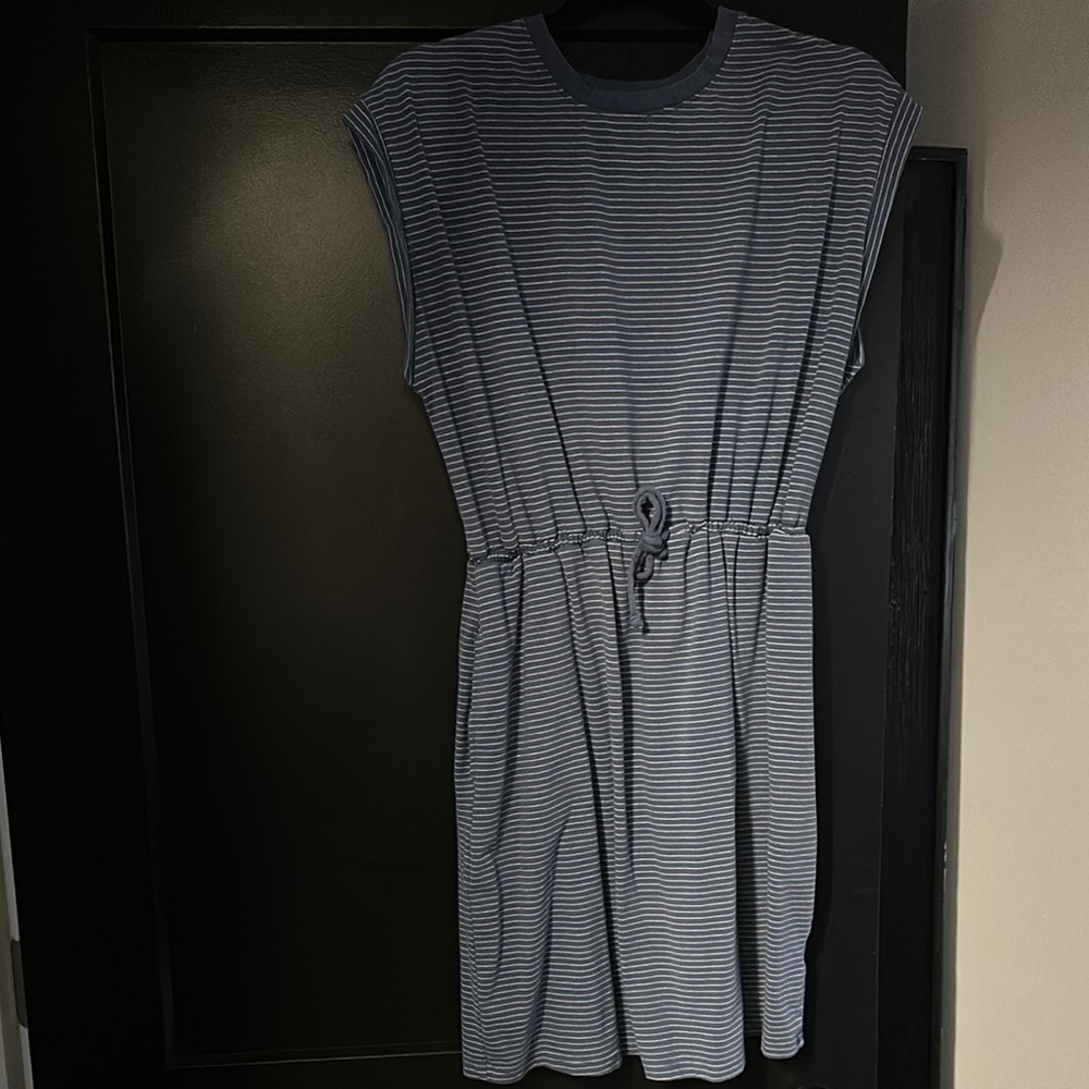 Target Striped Blue Casual Dress